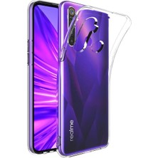 Happycase Realme 5i Kılıf Lüx Şeffaf Silikon