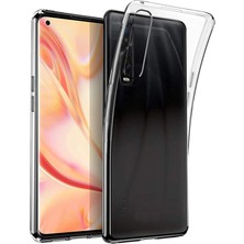 Dijimedia Oppo Find X2 Kılıf Lüx Şeffaf Silikon - Şeffaf