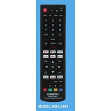 Huayu RM-L1691 Netflix-Youtube-Prime Video-Google Play Tuşlu Universal Lcd Led Tv Kumandası