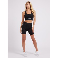 Guess Siyah Sporcu Sütyeni V2YP12KABR0-ALINE Top Eco Stretc