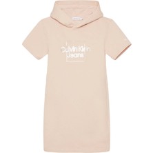 Calvin Klein Düz Pembe Kız Çocuk Elbise IG0IG01609