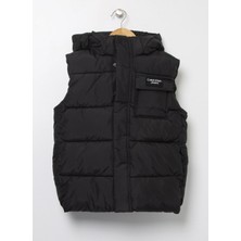 Calvin Klein Düz Siyah Erkek Çocuk Yelek IU0IU00299