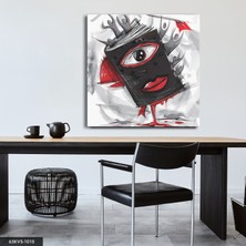 Evine Moda Soyut Sanat Tek Parça Kare 65 x 65 cm