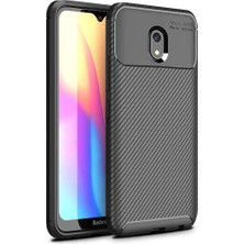 Apsuwa Xiaomi Redmi 8A Kılıf Negro Silikon Karbon Desen