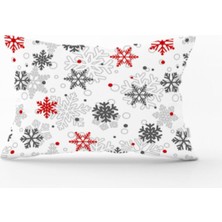 Sister Home Design Kar Taneleri Yastık & Kırlent & Kırlent Kılıfı 35X55 cm