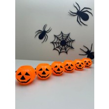 Beysüs Cadılar Bayramı Halloween Balkabağı Mini Şeker Kovası 6 Lı
