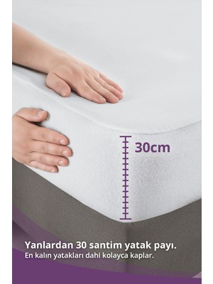 Vavey Mikro Fitted Su Sıvı Geçirmez Yatak Koruyucu Alez 150x200cm