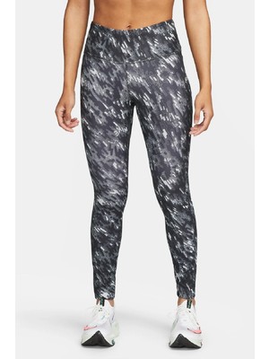 Nike Fast Dri Fit Running Leggins 3 Cepli Toparlayıcı Siyah Tayt