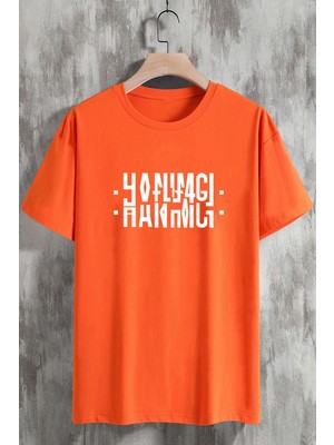 Trendypassion Hanımcı Yazılı Katlamalı Tasarım T-Shirt