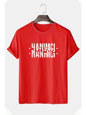 Trendypassion Hanımcı Yazılı Katlamalı Tasarım T-Shirt