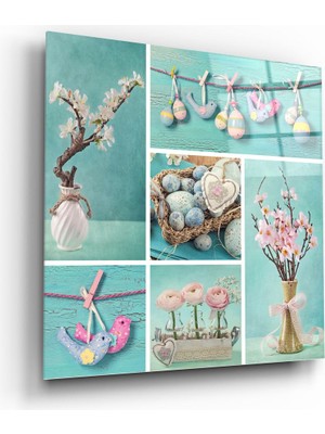 Insigne Tatlı Bebek Cam Tablo - 40X40 cm