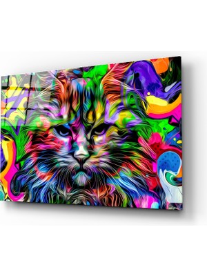 Insigne Kedi Kuşağı Cam Tablo - 110X70 cm