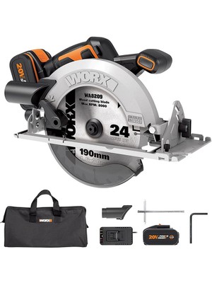 Worx Wx520 20volt 4.0ah. Li-Ion Kömürsüz Profesyonel Daire Testere