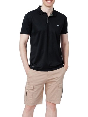 Quiksilver Per4mans Polo Erkek Siyah Polo Tişört