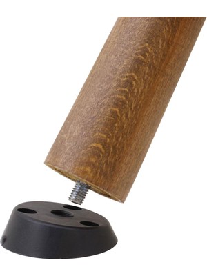 Badem10 Mobilya Masa Sehpa Ayağı Bağlantı Aparatı Açılı Dereceli Ayak Tabanı Siyah