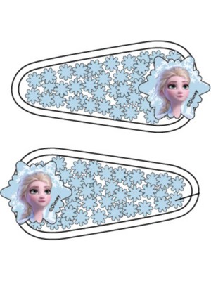 Disney Kız Çocuk Disney Frozen Çıt Çıt 2’li Paket Pullu Circle Toka 44715