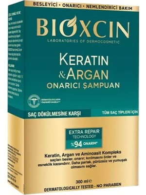 Bioxcin Keratin - Argan Onarıcı Şampuan 300 ml