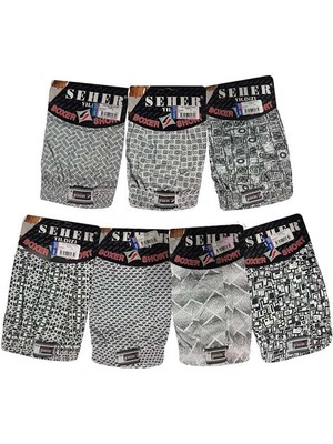 Seher 4 Adet Seher Yıldızı Desenli Boxer / Külot Erkek