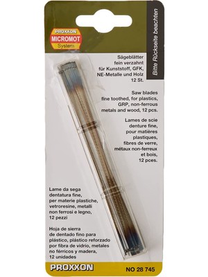 Proxxon 28745 Çok Ince Uçlu Kıl Testere Bıçağı Pimli 12 Parça