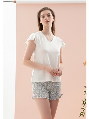 English Home Spring Flower Viskon Kadın Pijama Takımı S Mavi