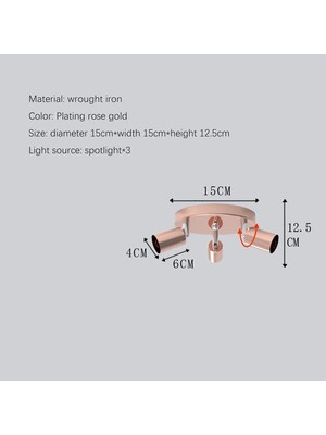 15 cm Tavan Lambası 220 V Spot Koridor Lambası(Yurt Dışından)