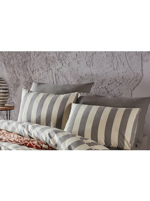 Doqu Home Stripe Tek Kişilik Nevresim Takımı Zen