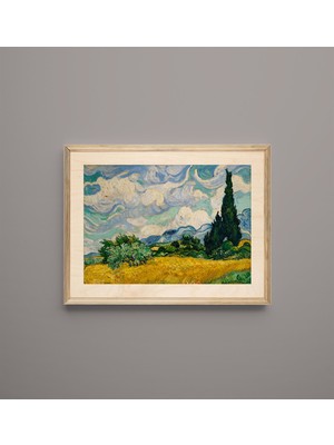 Wuudart Van Gogh Buğday Tarlası Ahşap Tablo