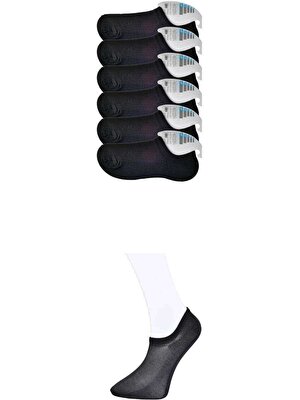 Milenyum Shop Siyah Erkek Görünmez Çorap 6 Çift