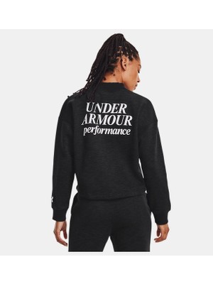 Under Armour Kadın UA Essential Fleece Baskılı Bisiklet Yaka 1374108-001