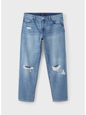 Lmtd Normal Bel Mavi Erkek Çocuk Denim Pantolon Nlmtızza Dnm Des Dad Pant Noos