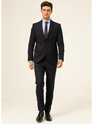Süvari Normal Bel Slim Fit Lacivert Erkek Takım Elbise TK1000600237