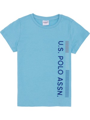 U.S. Polo Assn. Baskılı Yeşil Erkek Çocuk T-Shirt Formerkids VR093