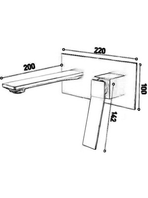 Çeşitli FJ-A3002 Fırçalanmış Altın Ankastre Lavabo Bataryası FJ-A3002