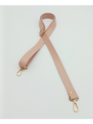 Angel Çanta Aksesuar Suni Deri Ayarlı Çanta Sapı 120X2.4 cm Pudra Light Gold Metal