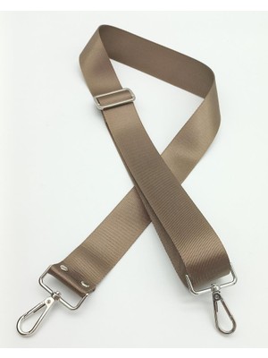 Angel Çanta Aksesuar Polyester Kolon 120X4 cm Vizon Gümüş Metalli