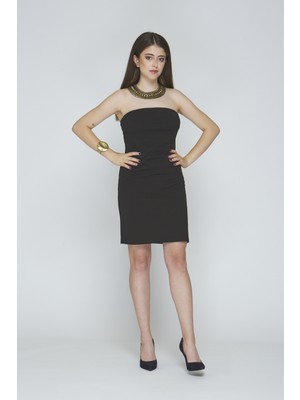 Ecem Alp Stellina Black Mini Dress