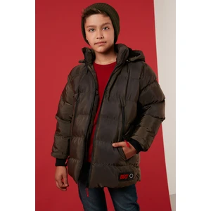 İçi Peluş Astarlı Çıkarılabilir Kapüşonlu Şişme Mont Erkek Çocuk MONT 5763038