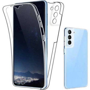 Samsung Galaxy S21 Kılıf Ön Arka 360 Koruma Şeffaf Silikon Kamera Korumalı