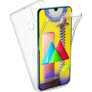 Samsung Galaxy M31 Kılıf Ön Arka 360 Koruma Şeffaf Silikon