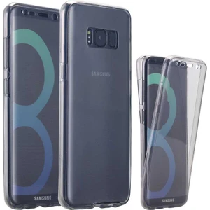 Samsung Galaxy S8 Plus Kılıf Ön Arka 360 Koruma Şeffaf Silikon