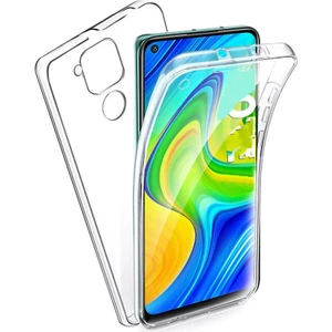 Xiaomi Redmi Note 9 Kılıf Ön Arka 360 Koruma Şeffaf Silikon
