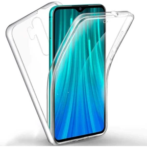 Xiaomi Redmi Note 8 Pro Kılıf Ön Arka 360 Koruma Şeffaf Silikon