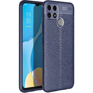 Oppo A15S Kılıf Silikon Niss Deri Görünümlü Kamera Korumalı + Nano Cam