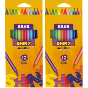 Shıny Tam Boy Kuru Boya Kalemi 12'li x 2 Adet