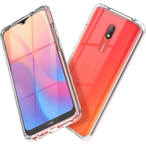 Xiaomi Redmi 8 Kılıf Ön Arka 360 Koruma Şeffaf Silikon