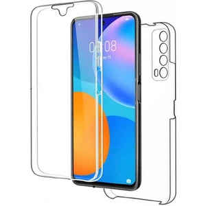 Huawei P Smart 2021 Kılıf Ön Arka 360 Koruma Şeffaf Silikon