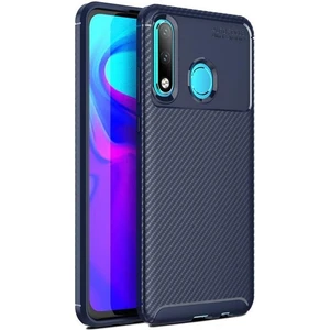 Huawei P30 Lite Karbon Görünüm Negro Silikon Kılıf + Ekran Koruyucu Nano