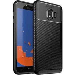 Samsung Galaxy J4 (SM-J400F) Karbon Görünüm Negro Silikon Kılıf