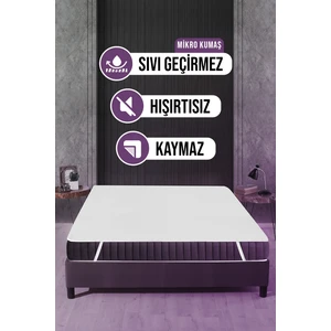 Mikro Dört Köşe Lastikli Sıvı Geçirmez Yatak Alezi 140x200cm