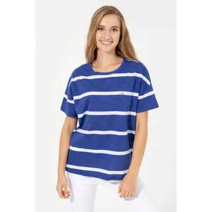 U.S. Polo Assn. Kadın Mavi T-Shirt 50249013-VR212